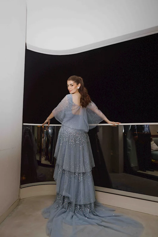 grey long sleeve dresses Dark Grey Sequin Long Sleeves High Neck Mermaid Sparkly Formal Dresses,  CP0022